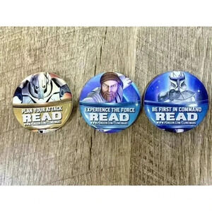 Star Wars Pin -Clone Trooper Rex Obi Wan Kenobi General Grevious Book Fair Lot 3